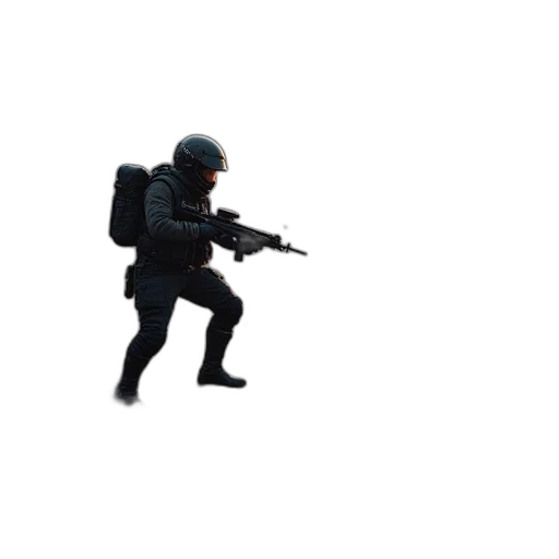 weapon, robot, staff, jacket transparent PNG cut-out