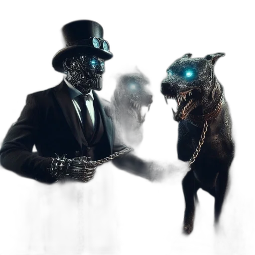mask, animal, creature, hat, concept art, fantasy art, cyberpunk, pixel art transparent PNG cut-out