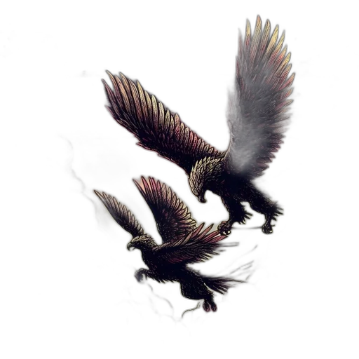 dragon, animal, creature, weapon, concept art, fantasy art, 3d render, photorealistic transparent PNG cut-out
