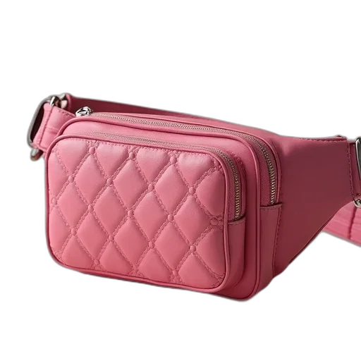 leather, fanny, case, pink transparent PNG cut-out