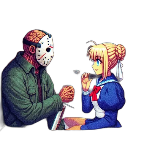 mask, food, face, robot, pixel art, anime, concept art, comic book art transparent PNG cut-out