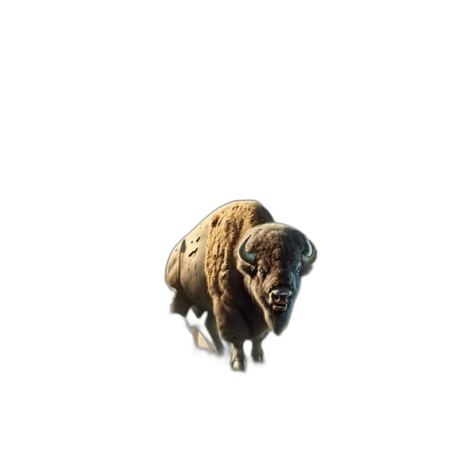 animal, creature, face, hair, pixel art, 3d render, concept art, photorealistic transparent PNG cut-out