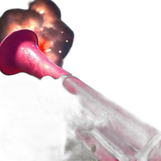 flower, umbrella, weapon, bottle, 3d render, concept art, photorealistic, fire transparent PNG cut-out