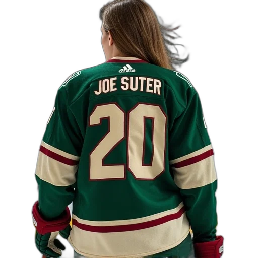 jacket, adidas, womens, minnesota, wild, joe, suter, green transparent PNG cut-out