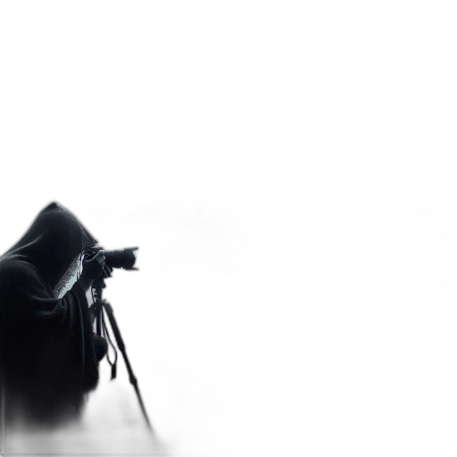 weapon, staff, jacket, umbrella, photorealistic, 3d render, concept art, figure transparent PNG cut-out