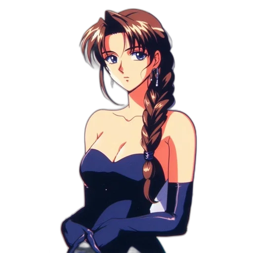 dress, pixel art, anime, vaporwave, cartoon, blue, dark, enchanting transparent PNG cut-out