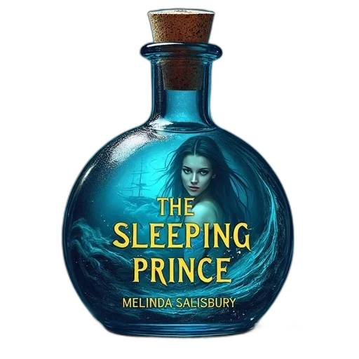 bottle, cover, sleeping, prince, melinda, salisbury, featuring, large transparent PNG cut-out