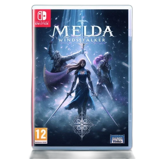 concept art, nintendo, switch, video, game, cover, melda, windstalker transparent PNG cut-out