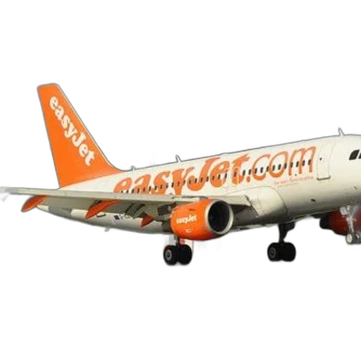 staff, 3d render, easyjet, airplane, runway, landing, gear, down transparent PNG cut-out