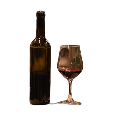 bottle, food, 3d render, photorealistic transparent PNG cut-out