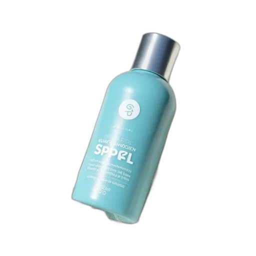 bottle, sunscreen, label, reads, sencerical, invisible, spf, placed transparent PNG cut-out