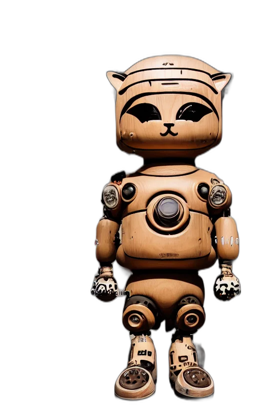 robot, 3d render, concept art, pixel art transparent PNG cut-out