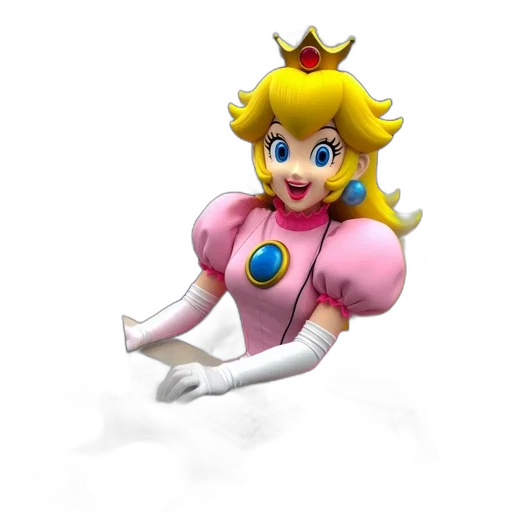crown, dress, weapon, animal, 3d render, concept art, pixel art, vaporwave transparent PNG cut-out