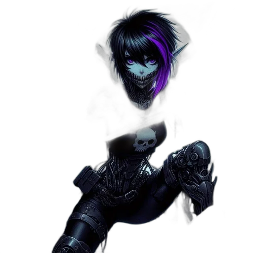 mask, dragon, creature, robot, concept art, fantasy art, cyberpunk, 3d render transparent PNG cut-out