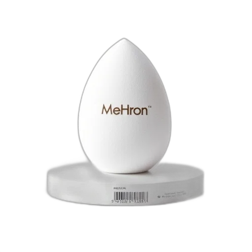 3d render, white, makeup, sponge, brand, name, mehron, product transparent PNG cut-out