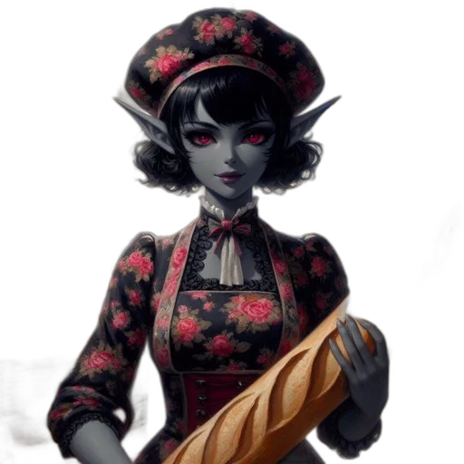 staff, hat, jewelry, dress, fantasy art, concept art, photorealistic, 3d render transparent PNG cut-out