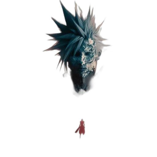 mask, dragon, creature, face, concept art, fantasy art, pixel art, 3d render transparent PNG cut-out