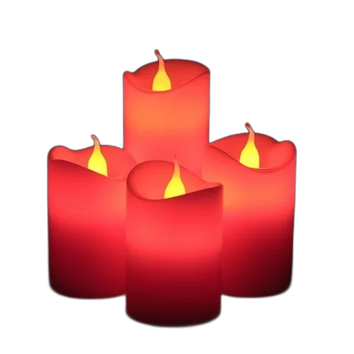 3d render, fire, red, free, shipping, color, changing, led transparent PNG cut-out