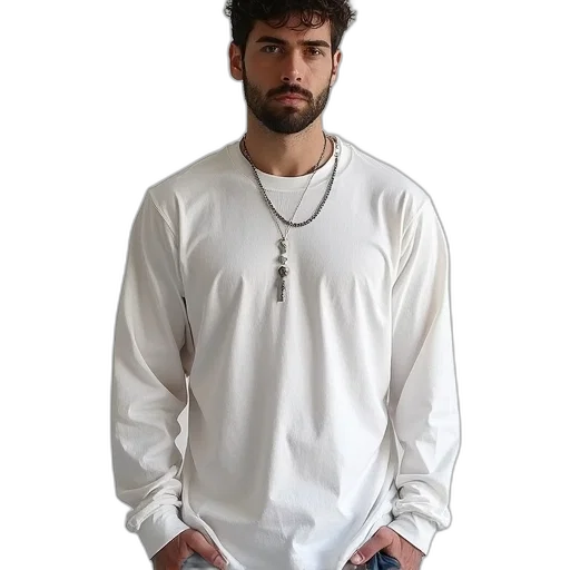 jacket, staff, jewelry, face transparent PNG cut-out