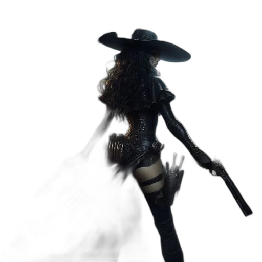staff, weapon, hat, hair, concept art, 3d render, fantasy art, photorealistic transparent PNG cut-out