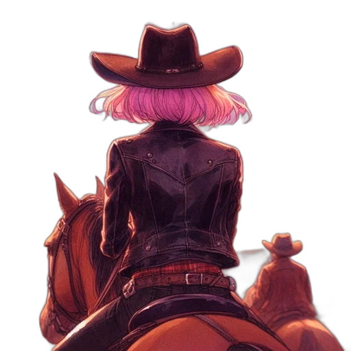 hat, weapon, jacket, animal, concept art, watercolor, cyberpunk, fantasy art transparent PNG cut-out