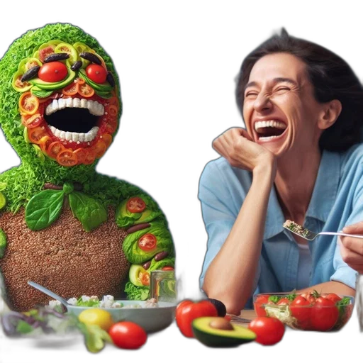 food, creature, mask, face, photorealistic, 3d render, concept art, pixel art transparent PNG cut-out