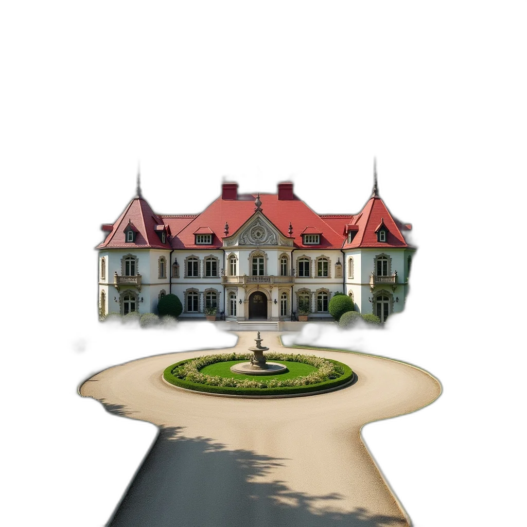 building, crown, staff, umbrella, 3d render, concept art, photorealistic, pixel art transparent PNG cut-out