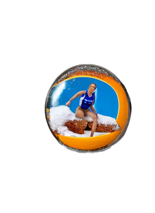 3d render, photorealistic, snow, globe transparent PNG cut-out