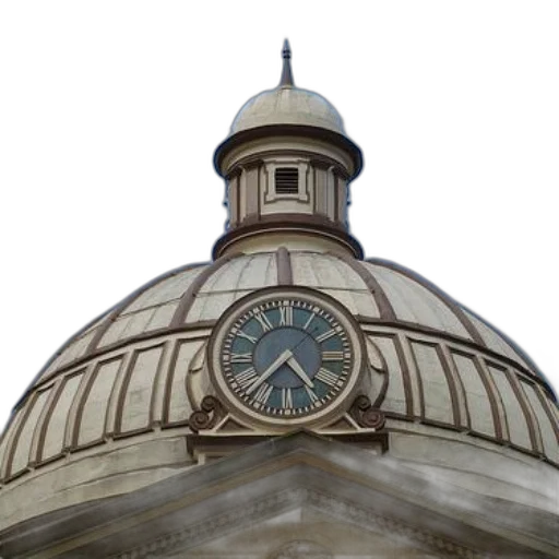 building, staff, crown, umbrella, clock, roman, numerals, dome-shaped transparent PNG cut-out