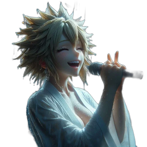 staff, creature, anime, concept art, photorealistic, cartoon, animated, female transparent PNG cut-out