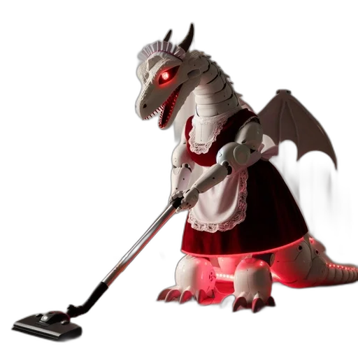 dragon, staff, creature, animal, concept art, 3d render, fantasy art, pixel art transparent PNG cut-out