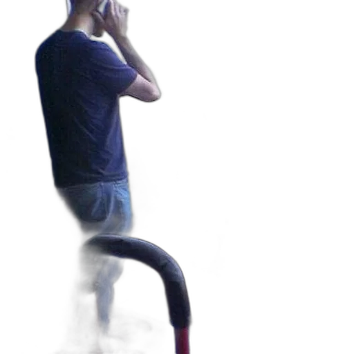 shoes, mask, creature, staff transparent PNG cut-out