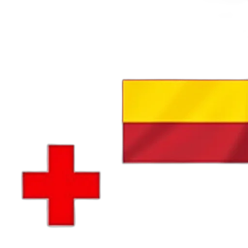 pixel art, red, colorful, stylized, image, featuring, four, flags transparent PNG cut-out