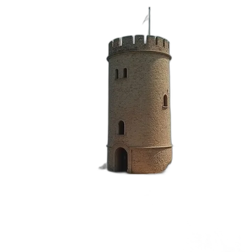 building, crown, staff, robot, 3d render, photorealistic, concept art, pixel art transparent PNG cut-out