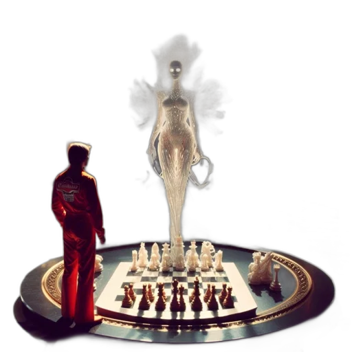 concept art, 3d render, fantasy art, pixel art, outer space, woman, statue, wings transparent PNG cut-out