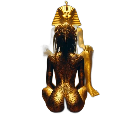 mask, jewelry, crown, concept art, 3d render, fantasy art, golden, ancient transparent PNG cut-out