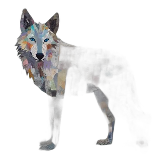 animal, creature, staff, jacket, concept art, watercolor, pixel art, fantasy art transparent PNG cut-out