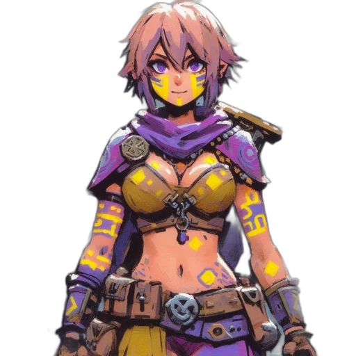weapon, staff, sword, concept art, fantasy art, cyberpunk, pixel art, colorful transparent PNG cut-out