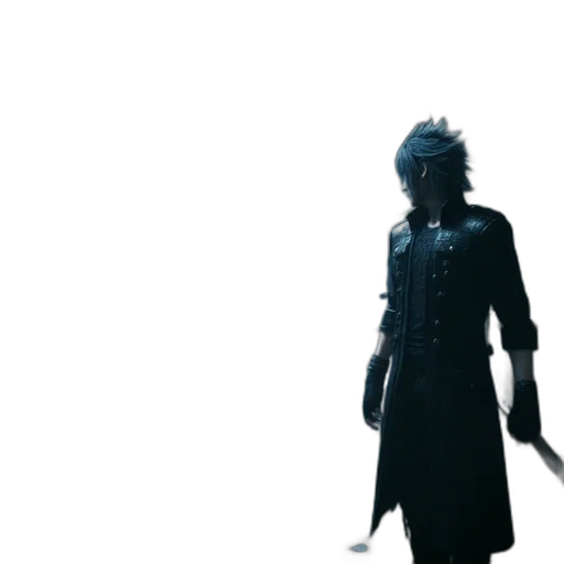 sword, staff, weapon, jacket, concept art, 3d render, cyberpunk, outer space transparent PNG cut-out