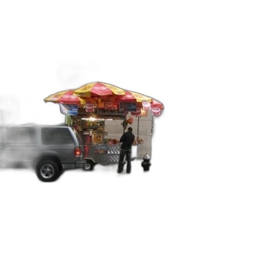 umbrella, car, food, staff, 3d render, photorealistic, concept art, rain transparent PNG cut-out