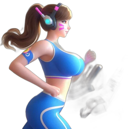 robot, dress, concept art, 3d render, pixel art, fantasy art, neon lights, blue transparent PNG cut-out