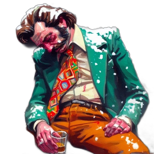 jacket, face, comic book art, concept art, pixel art, photorealistic, colorful, man transparent PNG cut-out