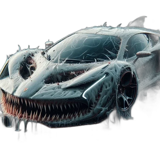 car, creature, dragon, animal, concept art, 3d render, photorealistic, fantasy art transparent PNG cut-out