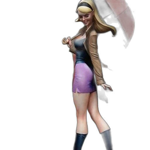 staff, concept art, comic book art, 3d render, fantasy art, detailed, figurine, woman transparent PNG cut-out