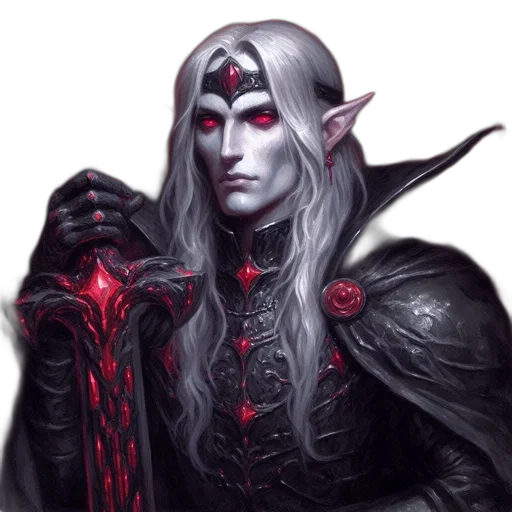 face, staff, fantasy art, concept art, pixel art, photorealistic, dark, red transparent PNG cut-out