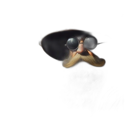 hat, mask, creature, face, concept art, photorealistic, 3d render, watercolor transparent PNG cut-out