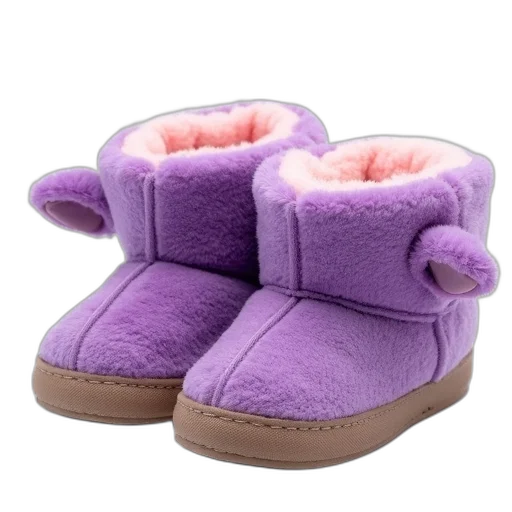 shoes, furniture, jacket, pastel, pair, purple, slippers, fluffy transparent PNG cut-out