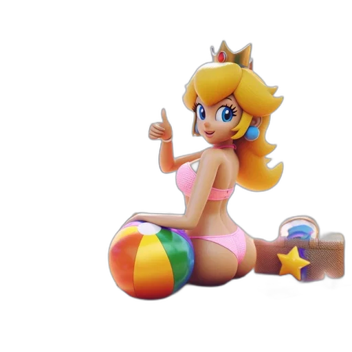 crown, weapon, 3d render, concept art, pixel art, fantasy art, princess, peach transparent PNG cut-out
