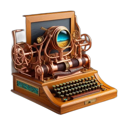 furniture, robot, weapon, jewelry, 3d render, concept art, steampunk-styled, art transparent PNG cut-out