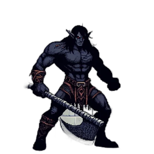 sword, weapon, staff, concept art, comic book art, pixel art, fantasy art, dark transparent PNG cut-out